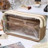 SHANFAA Cute Capybara Pen Case Set, Transparent Capybara Pen Bag