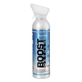 Boost Oxygen Large Peppermint 10 Liter Canister | All-Natural Respiratory Support for Aerobic Recovery, Altitude, Performance and Health (1 Pack)