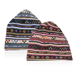 Pack of 2 Women's Summer Hats, Thin Women's Hats, Lightweight Women's Summer Hats, Women's Hats, Women's Cotton Hats, Women's Soft Headbands, Foldable Headbands (Blue, Pink).