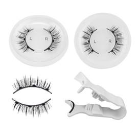 BOXOB 8-Teiliges Set mit Magnetischen Wimpern, Wiederverwendbar Ohne Kleber Magnetische Falsche Wimpern mit Applikator Löwenzahn und Natürlich Schnelles Make-up-Tool Geschenk für Anfänger