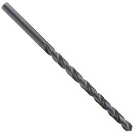 Chicago Latrobe 120X High-Speed Steel Extra-Long Length Drill Bit, Black Oxide Finish, Round Shank, 118 Degree Notched Point, 47/64" Size (Pack of 1)