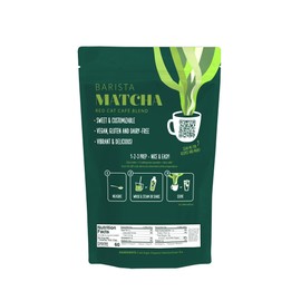 Two Leaves and a Bud Barista Matcha Blend, Sweetened Matcha Blend, 907g, 2 lbs