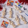 THE TWIDDLERS - 6 Christmas Wooden Nutcracker Set, 13cm /