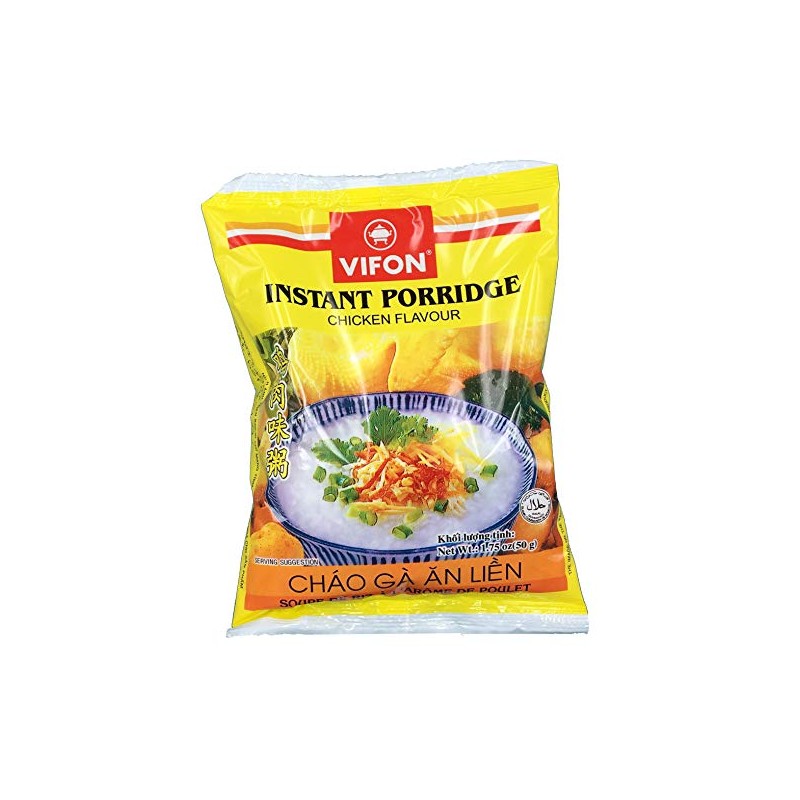 Vifon Instant Chicken Porridge Bag - Chao Ga (50 Count)