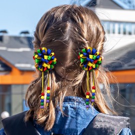 Back to school hair bows for girls,cute back school tassel ribbon hair clip barrettes for teens,toddlers kids students gift