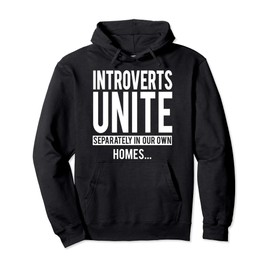 Introverts Unite Separately Your Own Homes Antisocial Gift Pullover Hoodie