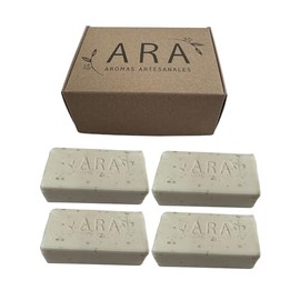 ARA, Jabones Artesanales de Arroz, Set de 4 Piezas, 120g cada uno