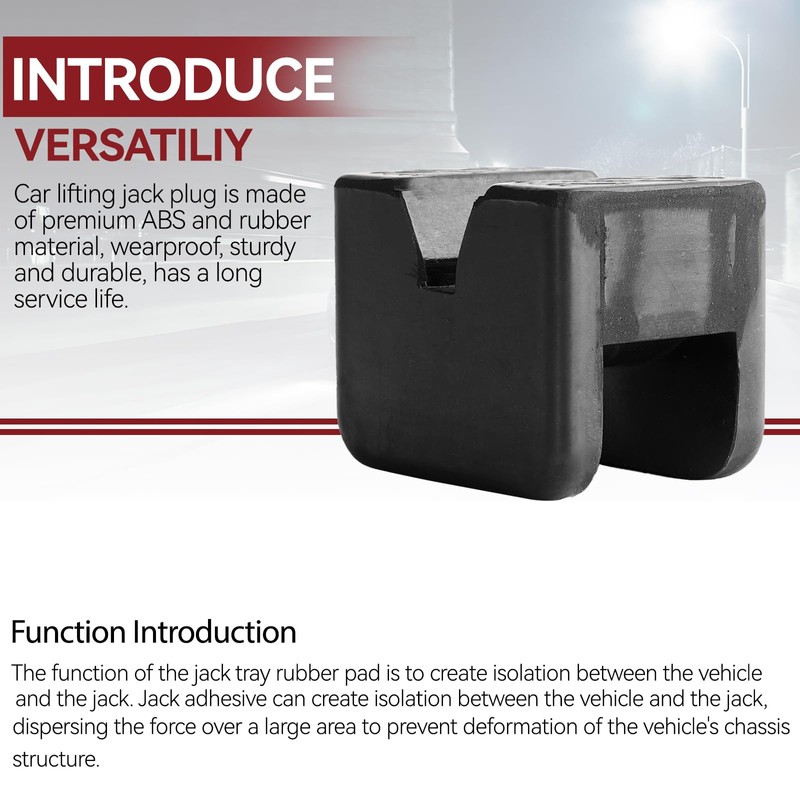 Rubber Jack Stand Pad For Axle Stands adapter Pinch Welds