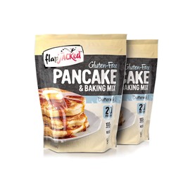 FlapJacked Protein Pancake & Baking Mix, Gluten-free Buttermilk, 24oz, 2 Pack