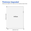 30 Packs A4 Transparent Plastic Folders Clear Plastic Wallets A4