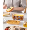 vancasso SIMI Butter Dish with Lid, 6.5" Large Butter Dish