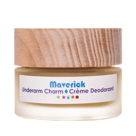 Living Libations - Organic Maverick Underarm Charm Cream Deodorant | Natural, Wildcrafted, Vegan Clean Beauty (1 oz | 30 ml)
