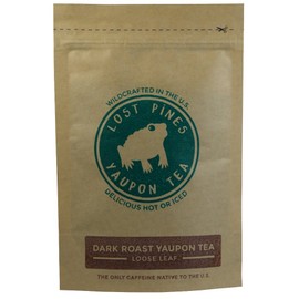 8 oz Dark Roast Yaupon Tea (loose leaf) - Lost Pines Yaupon Tea - Sustainably wild harvested yaupon, the only caffeinated plant native to North America.