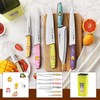 Knife Set, Vituer 7PCS Stainless Steel Kitchen Knife Block Set,