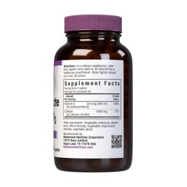 BlueBonnet Calcium Citrate Plus Vitamin D3 180 Caplets Bone Health Support