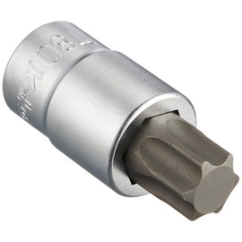 Koken 1/2 (12.7 mm) SQ. Torx Bit Socket, T80, Total Length: 2.4 inches (60 mm), 4025.60-T80