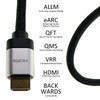 J&S UNIVERSE Braided HDMI cable with certification for version 2.1,