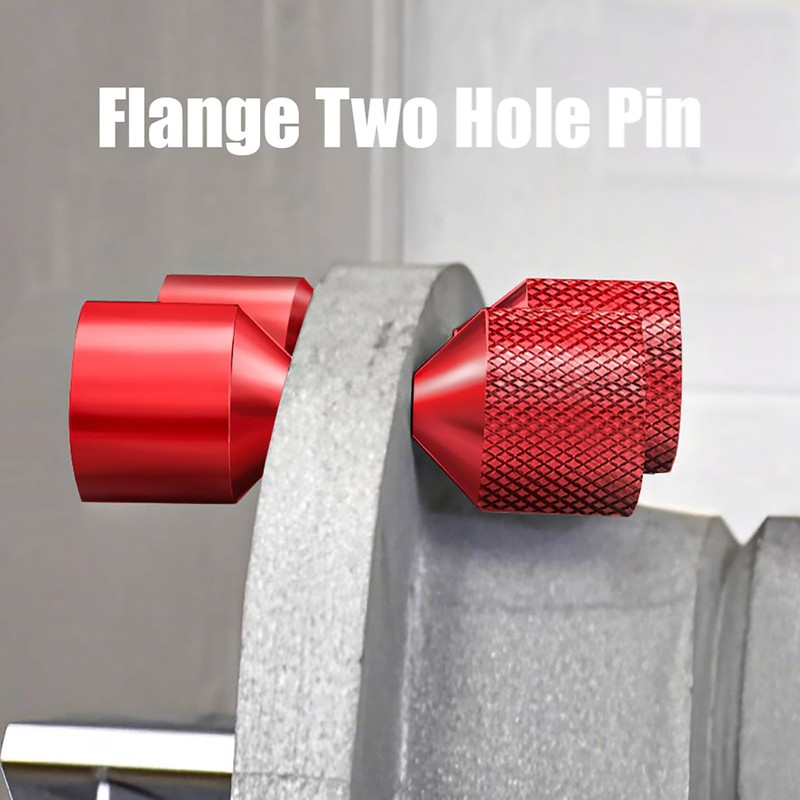 CNWZYMX 2 Pcs Aluminium Flange Two Hole Pins Set -