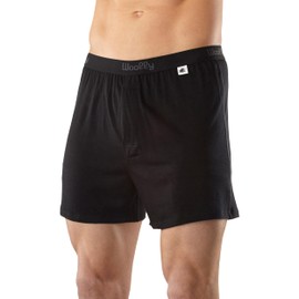 Premium Wicking No-Odor Merino Wool Classic Boxer - Black - XL
