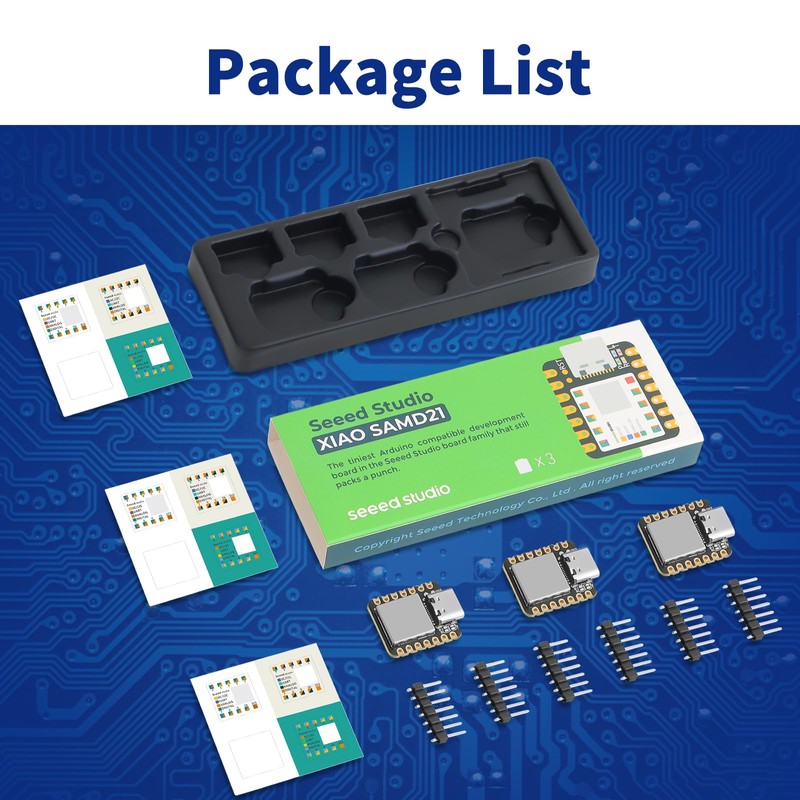 3 Pack XIAO SAMD21 Mini Development Board - The Smallest