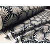 LushFabric Geometric Damask Fabric Floral Pattern Art Deco Curtains Upholstery