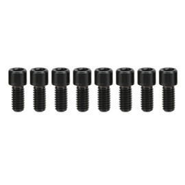 RISK 8Pcs Mountain Bike Pedal Bolts Titanium Alloy Anti Slip Bicycle Pedal Screws Pins Studs Cleats M4x8mm Black
