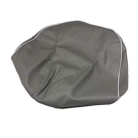 Crisparts CHRIS-YCH2033-C60 Motorcycle Seat Cover, Yamaha Vino (5AU/SA10J), Made in Japan (Thick Fabric) Seat Cover, Fabric Color: Gray/Piping/Stitching, Replacement Type (Refill)