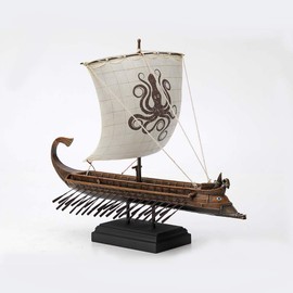 Veronese Design 10 1/4" Tall Cast Resin Greek Kraken Sail Triremes Statue Figurine Ship Replica
