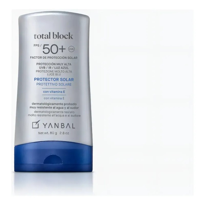 Protector Solar En Crema Fps50 Total Block 80gr Yanbal