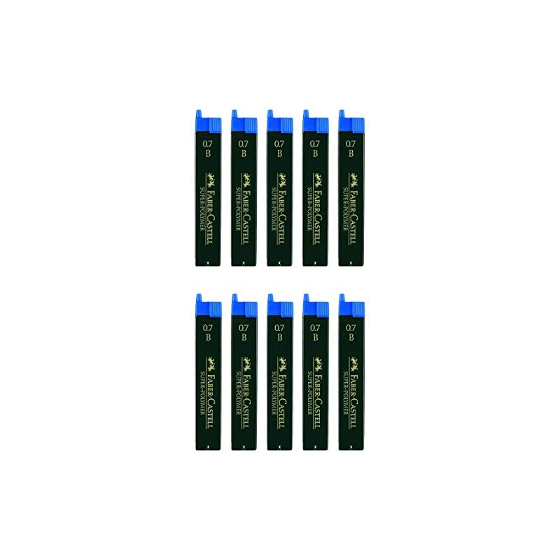 Faber-Castell Super Polymer Fine Leads (0.7 B, Quantity 10)