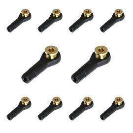 Maxmoral 10PCS M2 Ball Head Holder Tie Rod Ends Ball Joint Link for RC Model Car Boat Airplane (Without Screws)