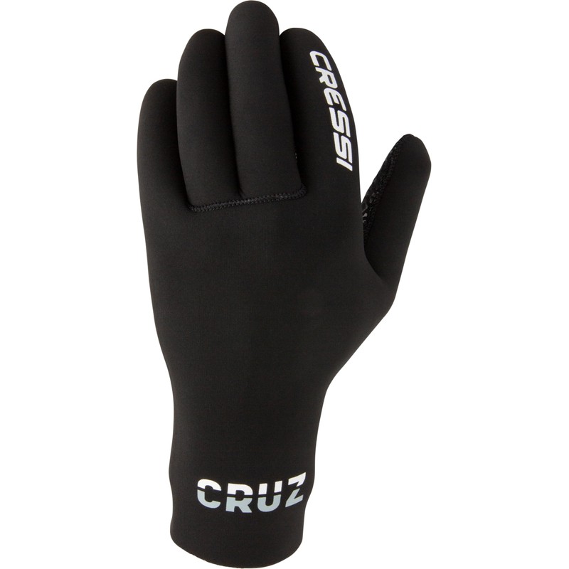 Cressi Cruz Gloves 3mm - Neoprene Diving Gloves Black 3mm