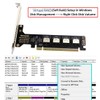 chenyang 4 Port Oculink to PCIe 4.0 X16 Adapter,SFF-8611/8612 to