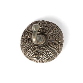 Park Hill Collection Scroll Antique Brass Wall Hook, 3-inch Height, Metal, for Home, Office, Room Decor Use