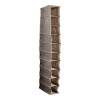 HH Organizador Closet Zapatos Bufandas 10 Espacio Colgable Cafe