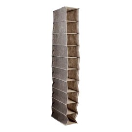 HH Organizador Closet Zapatos Bufandas 10 Espacio Colgable Cafe