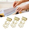 100 Pcs Mini Binder Clips Flower Shape Strong Clamping Force
