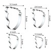 QAAQS Foot/Footprint/Baby Foot Cookie Cutter Set, 4 Piece, Stainless Steel