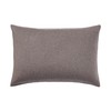 Muji 83412791 Smooth Fleece Pillow Cover, Dark Brown, 16.9 x