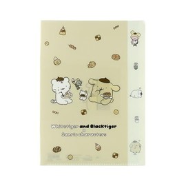 Sun-Star Stationery BE S2176076 White Tiger and Black Tiger Sanrio Characters Goods, Clear File, A4 Size, 5 Pockets