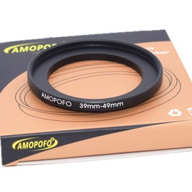 39mm Lens to 49mm Camera Filter Ring,39mm-49mm Step Up Ring For Filters,Made Of CNC Machined aluminum.for 49mm UV,ND,CPL Camera Filter accessories