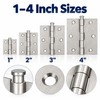 Stainless Steel Door Hinges 1/2/3/4 Inch – Universal Furniture Cabinet