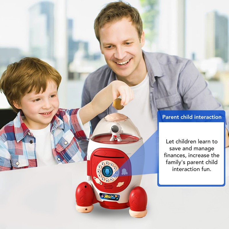 Smart Password Money Safe Box Toy Cartoon Large Capacity Children