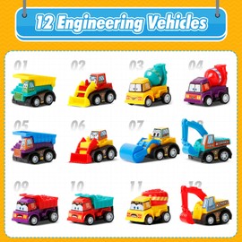 ZenBombs Easter Eggs with Cars Inside - 12 PCS Prefilled Easter Eggs with Pull-Back Toy Cars - Kids Easter Basket Stuffers & Party Favor Toys for Boys and Girls Over Age 3 Years Old
