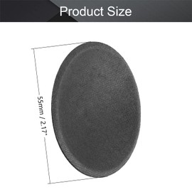 Fielect 2pcs Speaker Dust Cap 55mm/2.17inches Diameter Subwoofer Paper Dome Coil Cover Caps