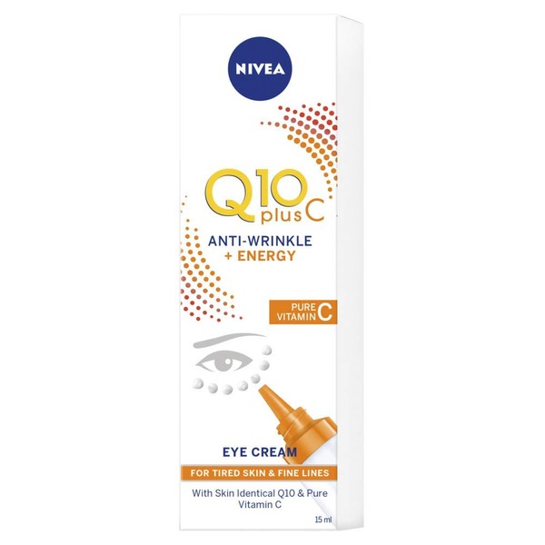 NIVEA Q10 plusC Anti-Wrinkle + Energy Eye Cream 1er Pack (1 x 15 ml)