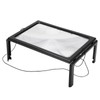 A4 Size Reading Magnifying Glass with LED Light and Stand