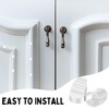 Wonderjune 50 Pcs Door Screw Hole Plugs Entry Door Frame