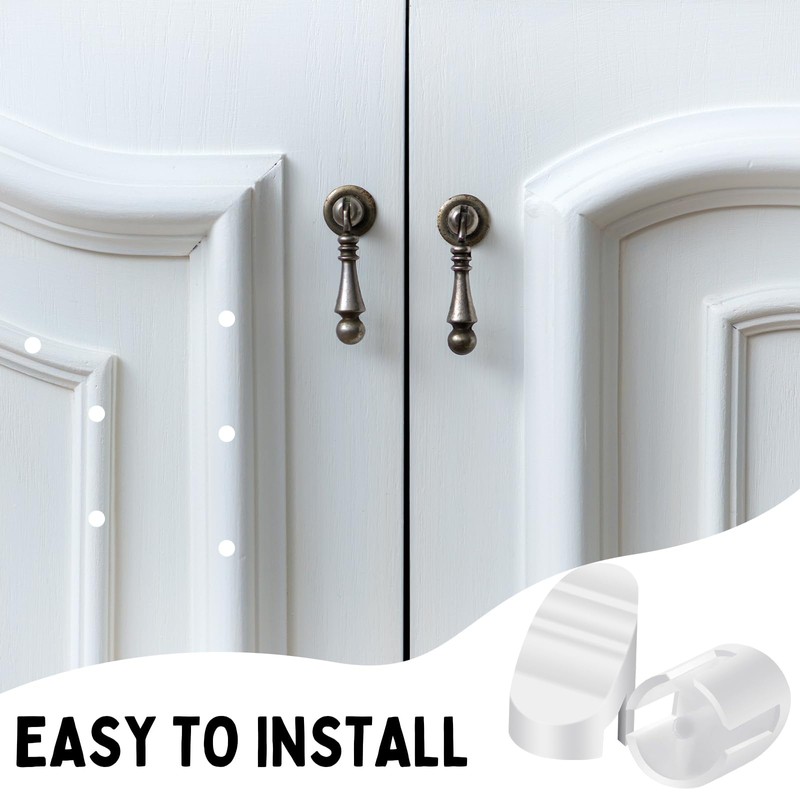 Wonderjune 50 Pcs Door Screw Hole Plugs Entry Door Frame