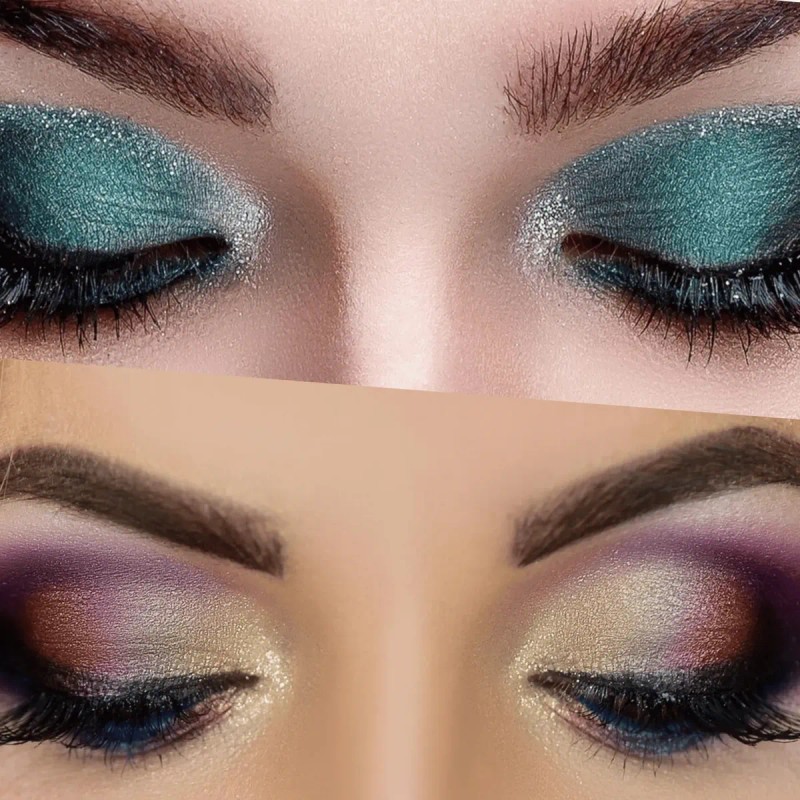 Paletas De Sombras Varios Tonos Mate Brillante 10 Colores